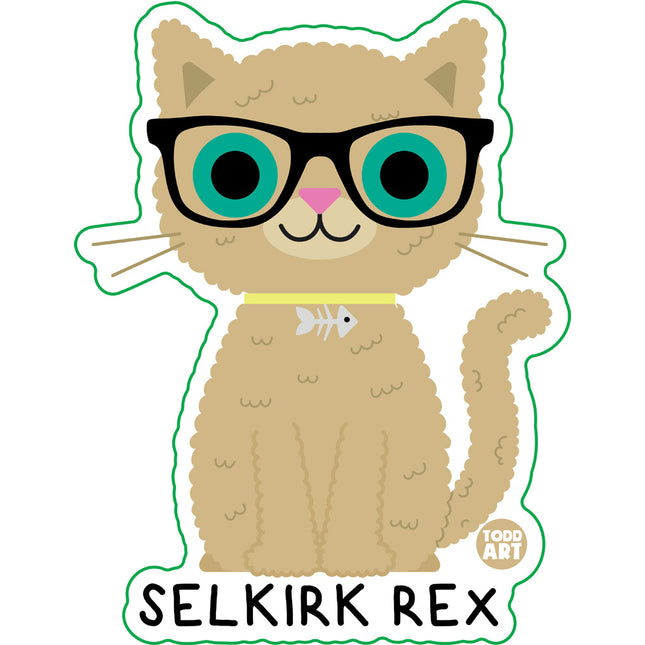 Bow Wow Meow Selkirk Rex Vinyl Sticker