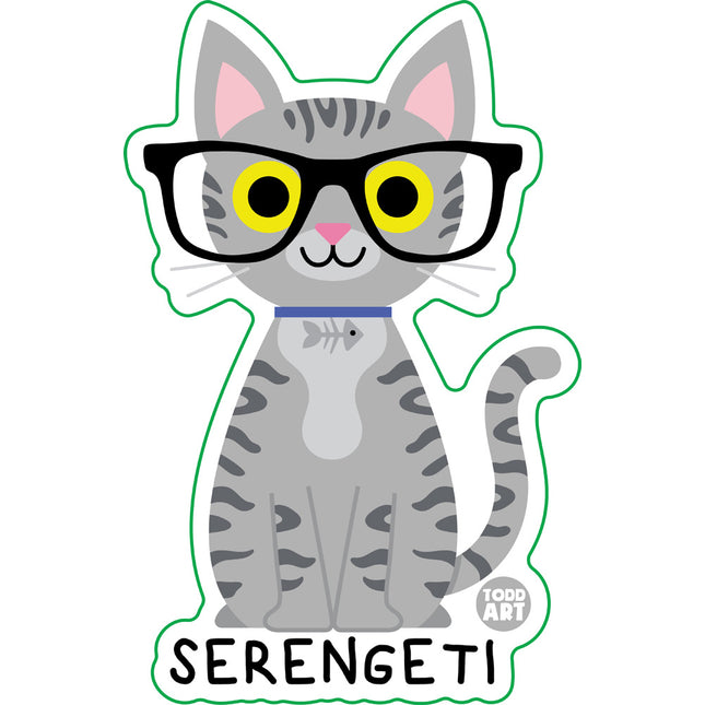Bow Wow Meow Serengeti Vinyl Sticker