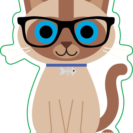 Bow Wow Meow Siamese Vinyl Sticker