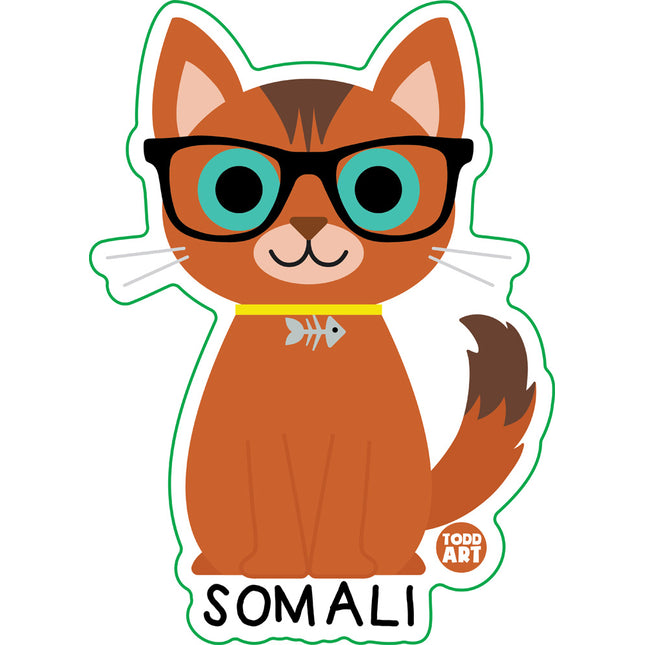 Bow Wow Meow Somali Vinyl Sticker