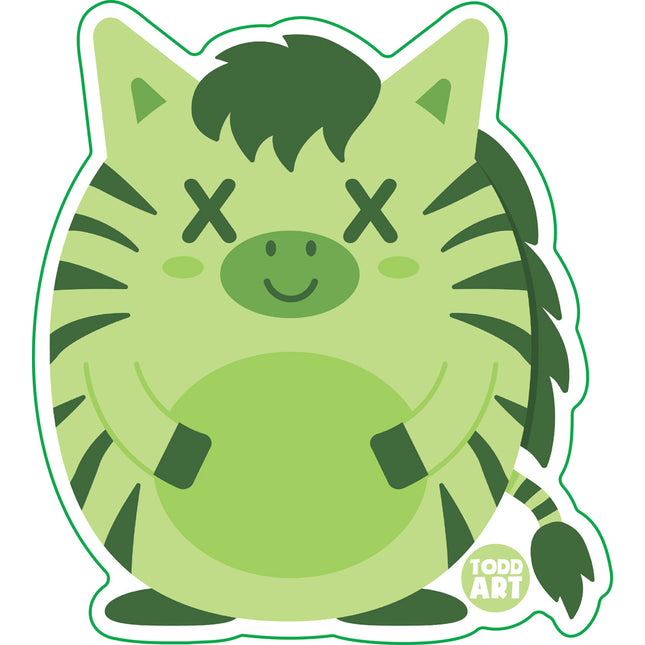 Deadimals Zebra Vinyl Sticker