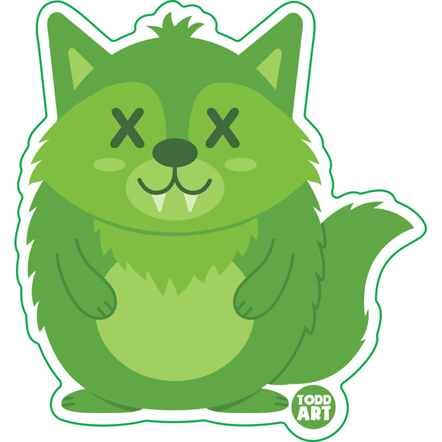 Deadimals Wolf Vinyl Sticker