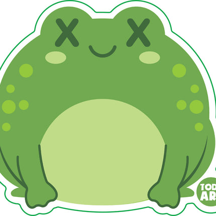 Deadimals Toad Vinyl Sticker