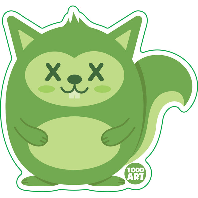 Deadimals Squirrel Vinyl Sticker