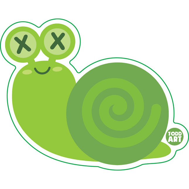 Deadimals Snail Vinyl Sticker