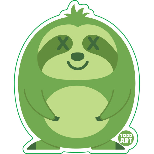 Deadimals Sloth Vinyl Sticker