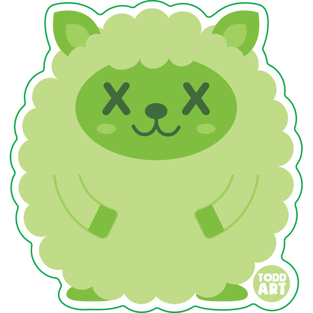 Deadimals Sheep Vinyl Sticker