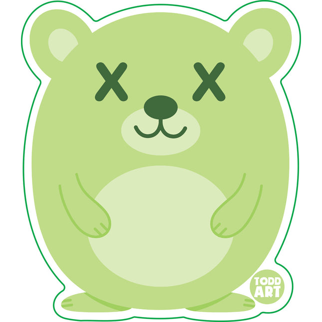 Deadimals Polar Bear Vinyl Sticker