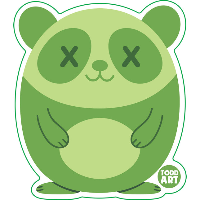 Deadimals Panda Vinyl Sticker