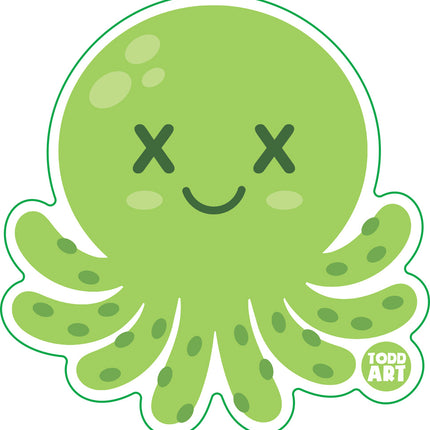 Deadimals Octopus Vinyl Sticker