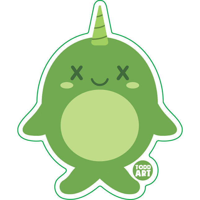 Deadimals Narwhal Vinyl Sticker