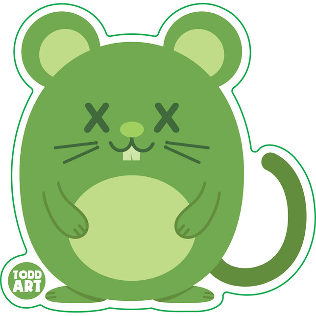 Deadimals Mouse Vinyl Sticker