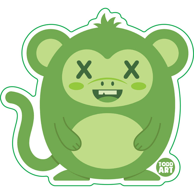 Deadimals Monkey Vinyl Sticker