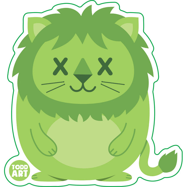 Deadimals Lion Vinyl Sticker