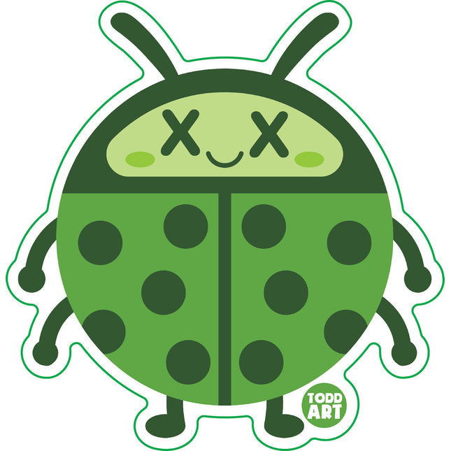Deadimals Ladybug Vinyl Sticker