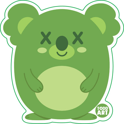 Deadimals Koala Vinyl Sticker