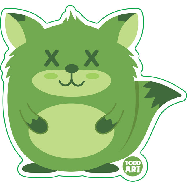 Deadimals Fox Vinyl Sticker