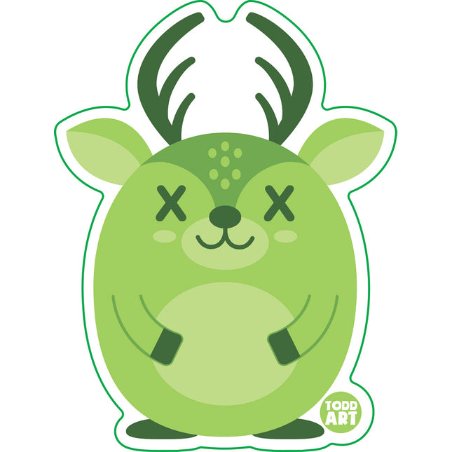Deadimals Deer Vinyl Sticker