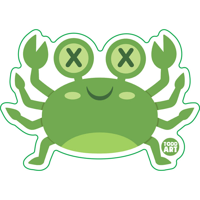 Deadimals Crab Vinyl Sticker
