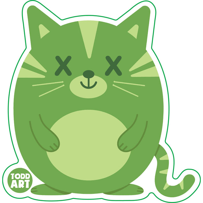 Deadimals Cat Vinyl Sticker