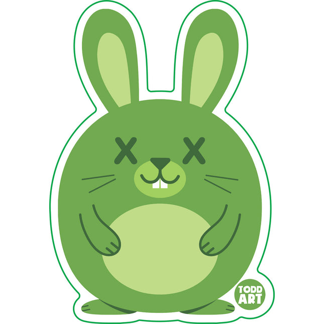 Deadimals Bunny Vinyl Sticker