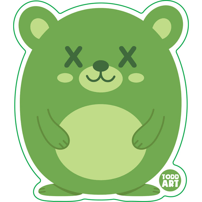 Deadimals Bear Vinyl Sticker