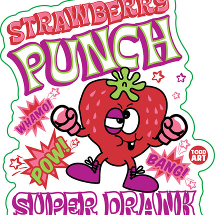 Funshine Strawberry Punch Vinyl Sticker