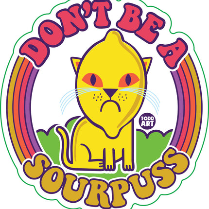 Funshine Sourpuss Vinyl Sticker