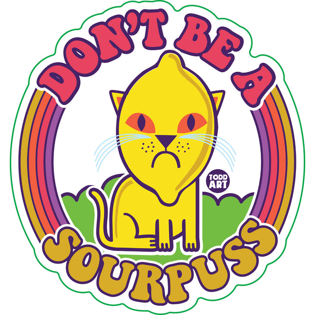 Funshine Sourpuss Vinyl Sticker