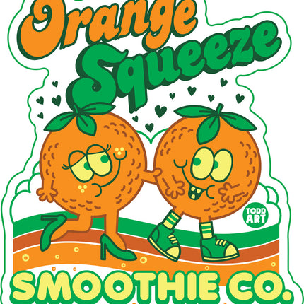 Funshine Orange Squeeze Vinyl Sticker