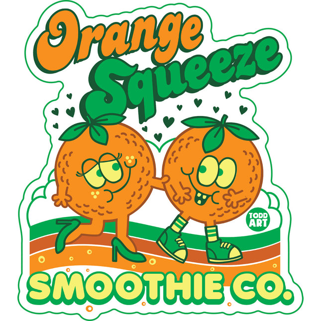 Funshine Orange Squeeze Vinyl Sticker