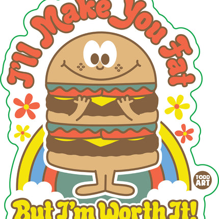 Funshine Fat Burger Vinyl Sticker