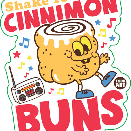 Funshine Cinnamon Buns Vinyl Sticker