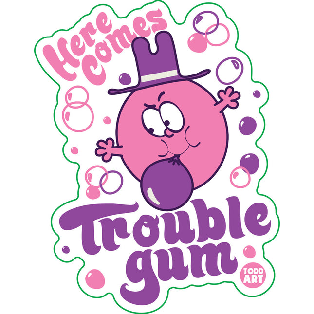 Funshine Bubble Gum Vinyl Sticker