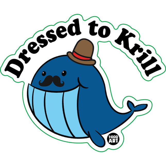 Dressed to Krill Vinyl Sticker