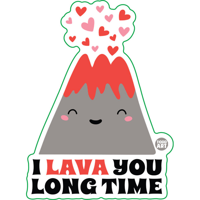 I Lava You Long Time Vinyl Sticker