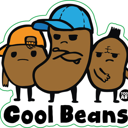 Cool Beans Vinyl Sticker