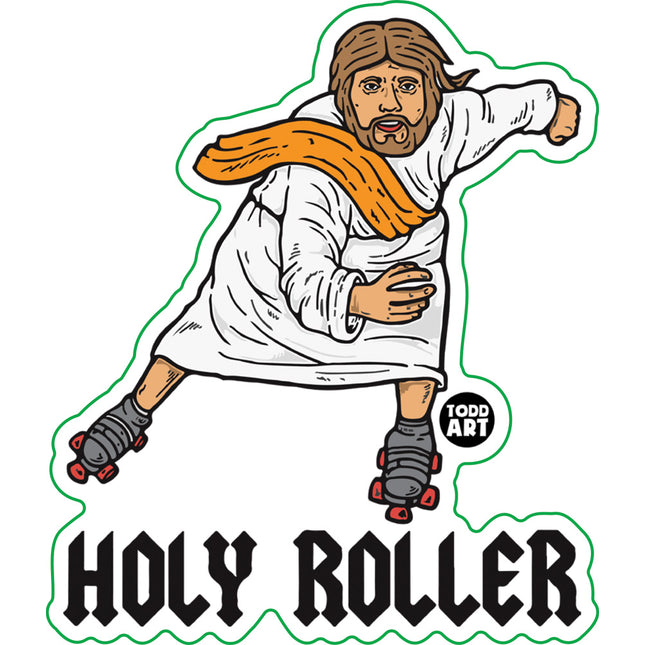 Holy Roller Jesus Vinyl Sticker