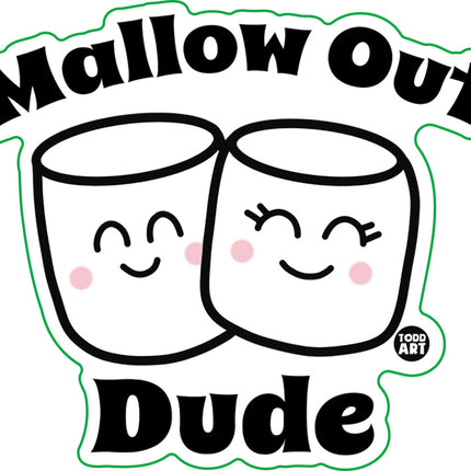 Mallow Out Dude Vinyl Sticker