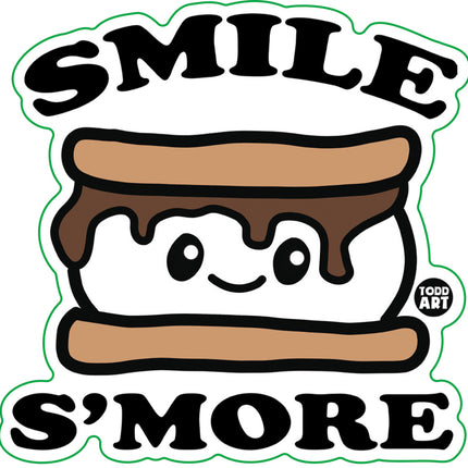 Smile S'More Vinyl Sticker