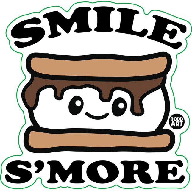 Smile S'More Vinyl Sticker