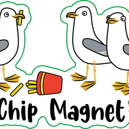 Chip Magnet Vinyl Sticker