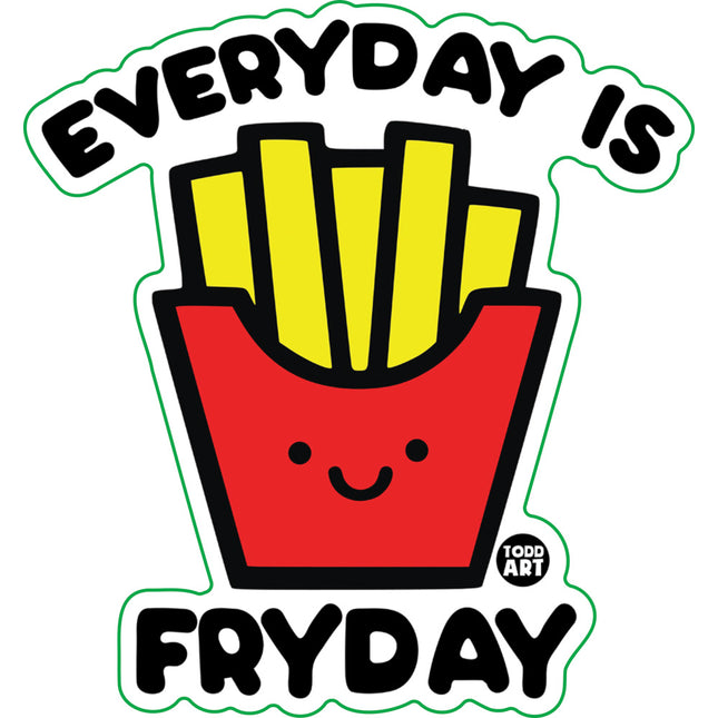 Everyday is Fryday Vinyl Sticker