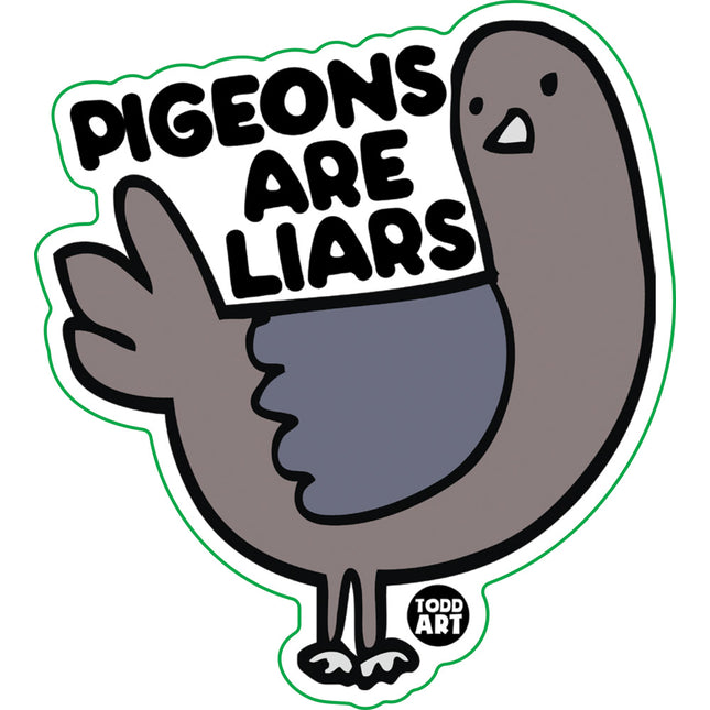 Pigeons Are Liars Vinyl Sticker