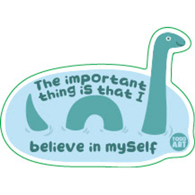 Believe in Myself Lochness Vinyl Sticker