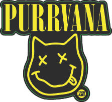 Purrvana Vinyl Sticker