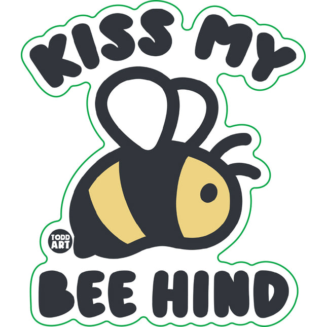 Kiss My Bee Hind Vinyl Sticker