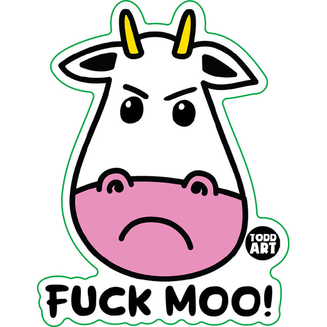 Fuck Moo Cow Vinyl Sticker