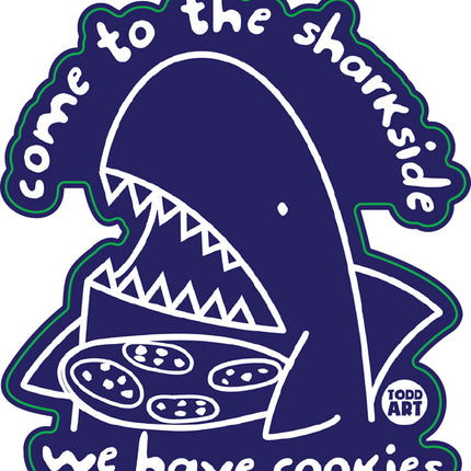 Come To The Sharkside Vinyl Sticker