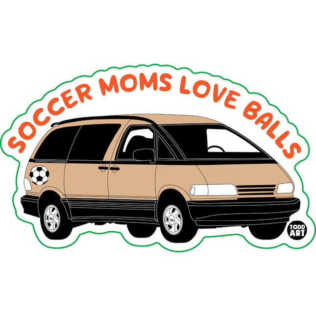 Soccer Moms Live Balls Vinyl Sticker